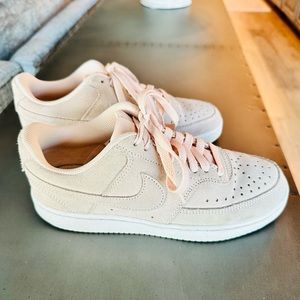 Nike Court Vision, size 6.5, pale pink